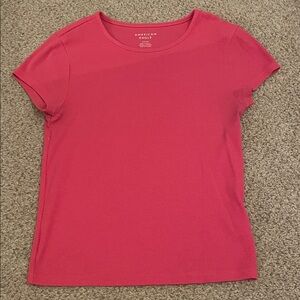 American Eagle Outfitters Women's Red Short Sleeve Tee